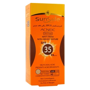 کرم ضد آفتاب SPF35 رنگی سان سیف مناسب پوست چرب و آکنه ای